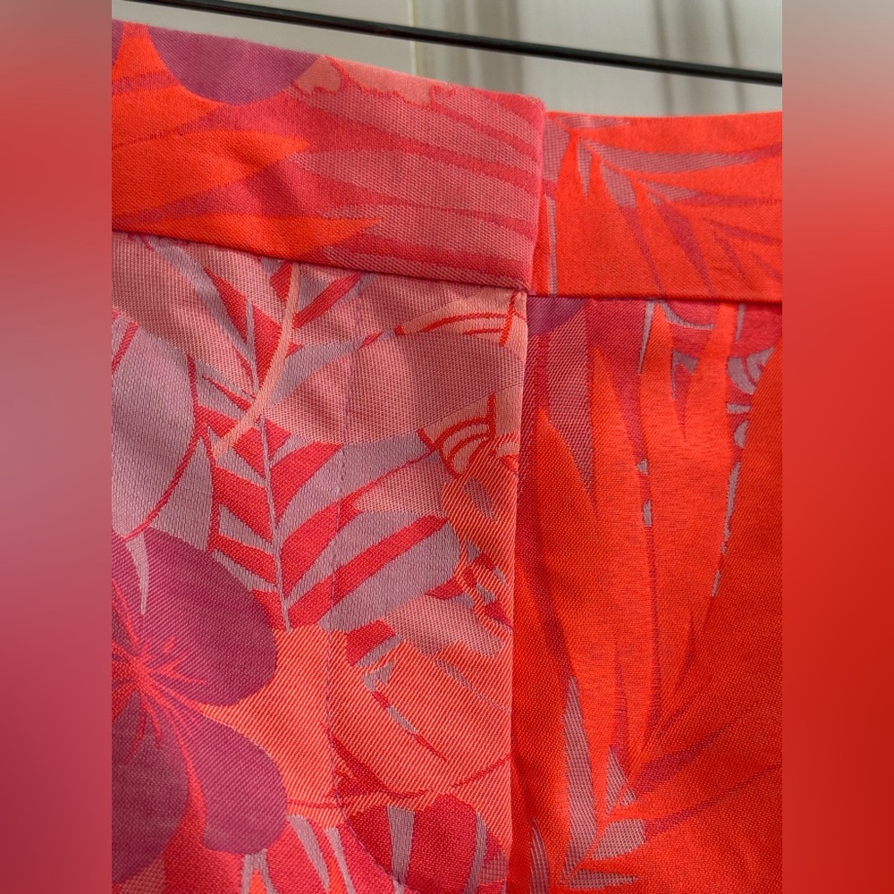 J.Crew neon multicolored tropical plants + flower patterned cropped pants - Picture 9 of 14